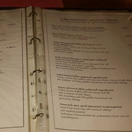 Hüse Vendéglő Debrecen - Étlap/itallap