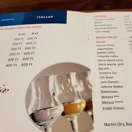 Hüse Vendéglő Debrecen - Étlap/itallap