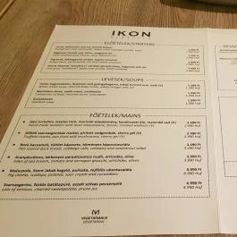 Ikon Restaurant Debrecen, Debrecen - Étlap/itallap
