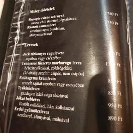 Jack Pub Restaurant & Café Debrecen - Étlap/itallap