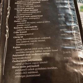 Jack Pub Restaurant & Café Debrecen - Étlap/itallap