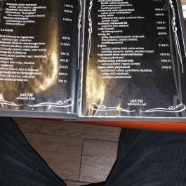 Jack Pub Restaurant & Café Debrecen - Étlap/itallap