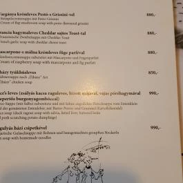 Joyce's Irish Pub, Debrecen - Étlap/itallap