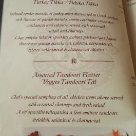 Kashmir Indiai Étterem Debrecen - Étlap/itallap