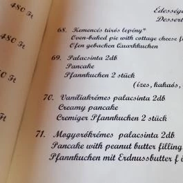Kemencés Csárda, Ópusztaszer - Étlap/itallap