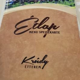 Krúdy Étterem (Villa Hotel), Debrecen - Étlap/itallap