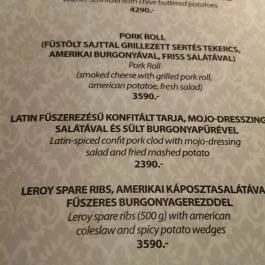 Leroy Café Debrecen Debrecen - Étlap/itallap