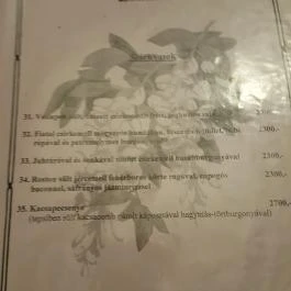 Lilaakác Kisvendéglő, Abádszalók - Étlap/itallap