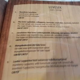 Malom Hotel étterme, Debrecen - Étlap/itallap