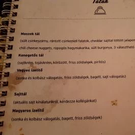 Maszek - Az utcabár Debrecen - Étlap/itallap