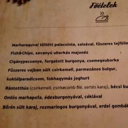 Maszek - Az utcabár Debrecen - Étlap/itallap