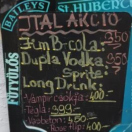 Mátyás Pince Debrecen - Étlap/itallap