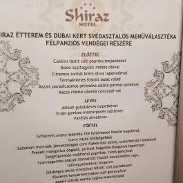 Shiraz Étterem & Dubai Kert Egerszalók - Étlap/itallap