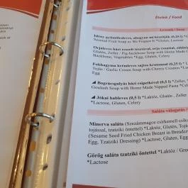Minerva Étterem & Kávézó, Debrecen - Étlap/itallap