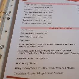 Minerva Étterem & Kávézó, Debrecen - Étlap/itallap