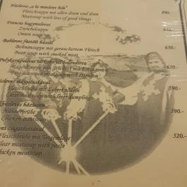Négy Muskétás Étterem-Söröző Budapest - Étlap/itallap