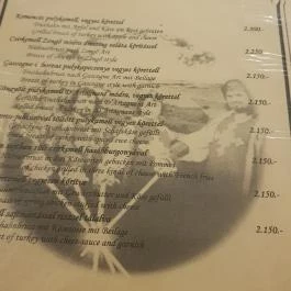 Négy Muskétás Étterem-Söröző Budapest - Étlap/itallap