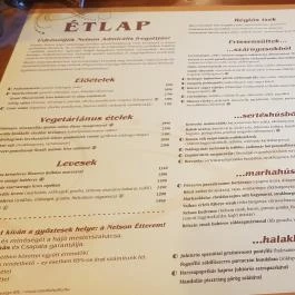 Nelson Pub Étterem & Cukrászda, Hajdúszoboszló - Étlap/itallap