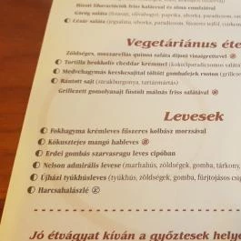 Nelson Pub Étterem & Cukrászda, Hajdúszoboszló - Étlap/itallap