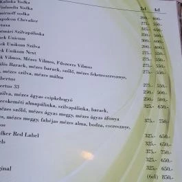 Nevada Étterem & Pizzéria, Debrecen - Étlap/itallap