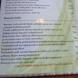 Nevada Étterem & Pizzéria, Debrecen - Étlap/itallap