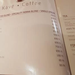 Nonna Rosa Debrecen - Étlap/itallap