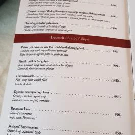 Panoráma Étterem Debrecen Debrecen - Étlap/itallap