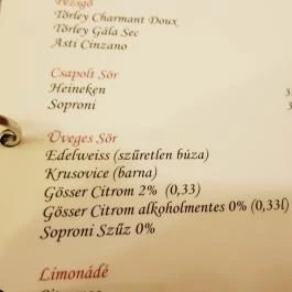 Panoráma Étterem Debrecen Debrecen - Étlap/itallap