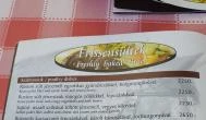 Paripa Csárda Debrecen - Étlap/itallap