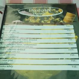 Paripa Csárda Debrecen - Étlap/itallap