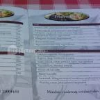 Paripa Csárda Debrecen - Étlap/itallap
