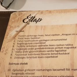 Piroska Étterem Egerszalók - Étlap/itallap