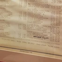 Piroska Étterem Egerszalók - Étlap/itallap