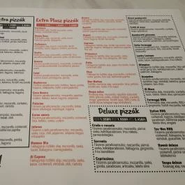 Pizza Vespa, Debrecen - Étlap/itallap