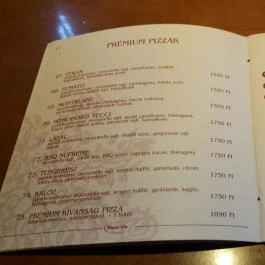 Pizza Via Debrecen - Étlap/itallap