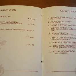 Pizza Via Debrecen - Étlap/itallap