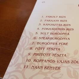 Pizza Via Debrecen - Étlap/itallap