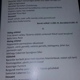 Play Pub House, Debrecen - Étlap/itallap