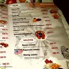 Roncsbár Debrecen - Étlap/itallap