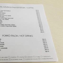 Roy Café & Restaurant, Debrecen - Étlap/itallap