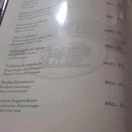 Rózsás Csárda Debrecen - Étlap/itallap