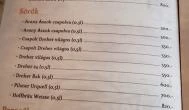 Semann Vendéglő Debrecen - Étlap/itallap