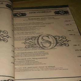 Stop Vendéglő Berettyóújfalu - Étlap/itallap