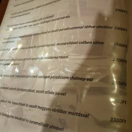 Szeged Étterem, Borozó & Pub, Szeged - Étlap/itallap