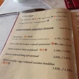 Szent Orbán Kisvendéglő, Velence - Étlap/itallap