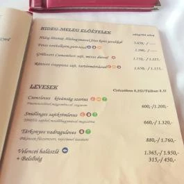 Szent Orbán Kisvendéglő, Velence - Étlap/itallap