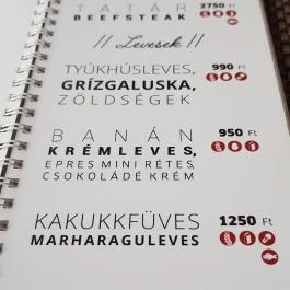 The Flat Bisztró Debrecen - Étlap/itallap