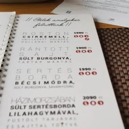 The Flat Bisztró Debrecen - Étlap/itallap