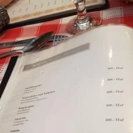 Tiszacsegei Halászcsárda, Tiszacsege - Étlap/itallap