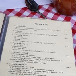 Véndiófa Csárda, Bocskaikert - Étlap/itallap